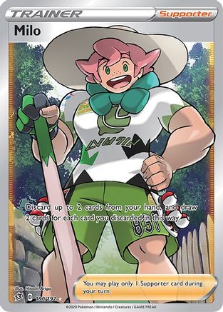Image of Milo (Full Art) 190/192  - Holofoil SWSH02 Rebel Clash - Ultra Rare