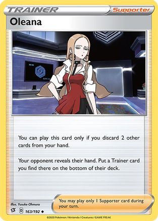 Image of Oleana 163/192  SWSH02 Rebel Clash - Uncommon