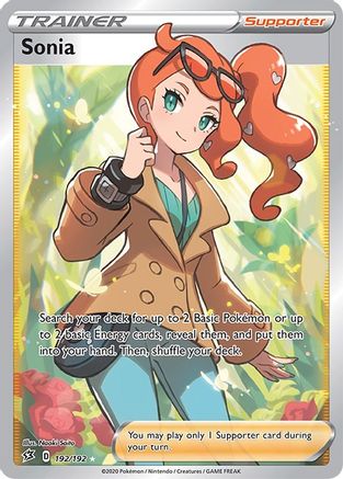 Image of Sonia (Full Art) 192/192  - Holofoil SWSH02 Rebel Clash - Ultra Rare