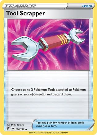 Image of Tool Scrapper 168/192  - Reverse Holofoil SWSH02 Rebel Clash - Uncommon