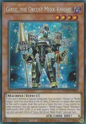Image of Girsu, the Orcust Mekk-Knight (ETCO-EN024) - Eternity Code 1st Edition