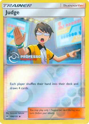 Image of Judge (2019) 108  - Reverse Holofoil Professor Program Promos - Promo