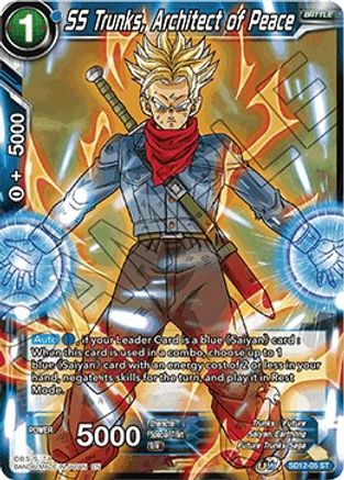 Image of SS Trunks, Architect of Peace (SD12-05) - Rise of the Unison Warrior Foil