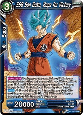 Image of SSB Son Goku, Hope for Victory (BT10-036) - Rise of the Unison Warrior