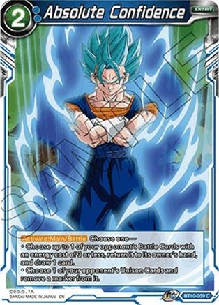Image of Absolute Confidence (BT10-059) - Rise of the Unison Warrior Foil