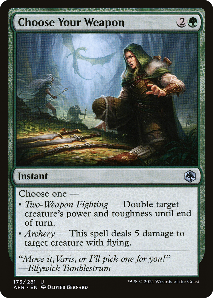Image of Choose Your Weapon (AFR-175) - Adventures in the Forgotten Realms