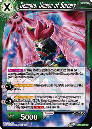 Image of Demigra, Unison of Sorcery (BT10-064) - Rise of the Unison Warrior Foil