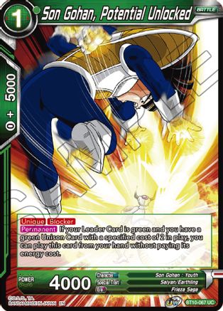 Image of Son Gohan, Potential Unlocked (BT10-067) - Rise of the Unison Warrior Foil