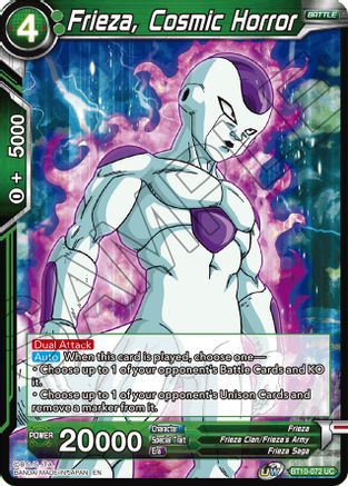 Image of Frieza, Cosmic Horror (BT10-072) - Rise of the Unison Warrior Foil