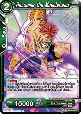 Image of Recoome the Musclehead (BT10-078) - Rise of the Unison Warrior Foil
