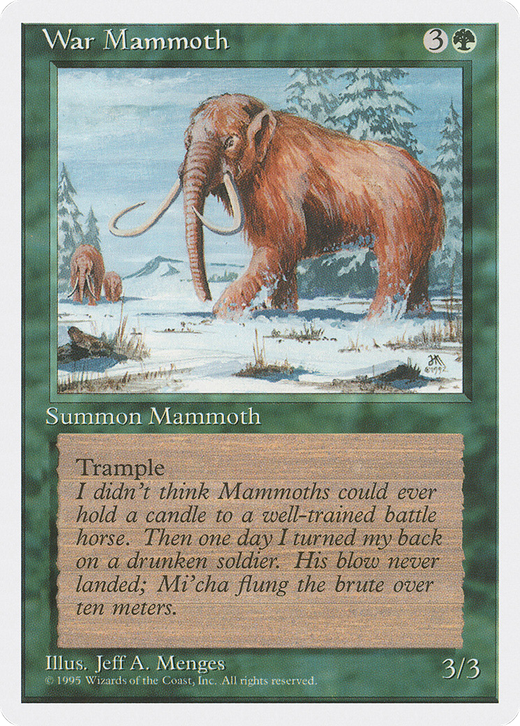 Image of War Mammoth (4ED-) - Fourth Edition