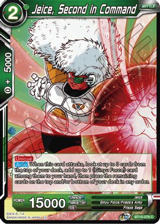 Image of Jeice, Second in Command (BT10-079) - Rise of the Unison Warrior