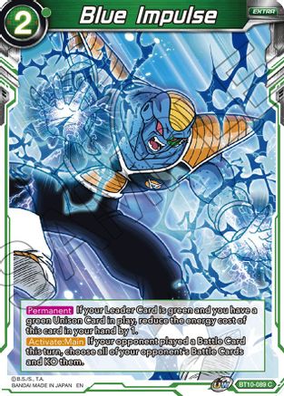 Image of Blue Impulse (BT10-089) - Rise of the Unison Warrior Foil