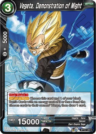 Image of Vegeta, Demonstration of Might (BT10-129) - Rise of the Unison Warrior