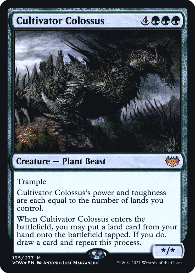 Image of Cultivator Colossus (PRE-195) - Innistrad: Crimson Vow Promos Foil