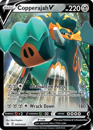 Image of Copperajah V SWSH030  - Holofoil SWSH Sword & Shield Promo Cards - Promo