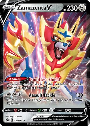Image of Zamazenta V SWSH019  - Holofoil SWSH Sword & Shield Promo Cards - Promo