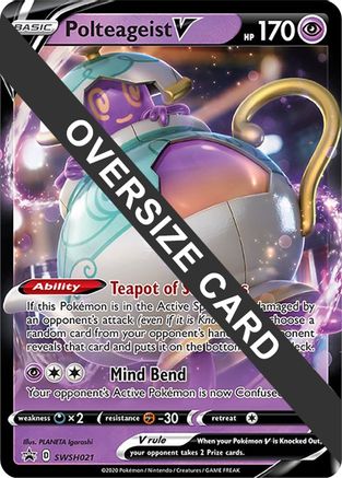 Image of Polteageist V SWSH021  - Holofoil Jumbo Cards - Promo