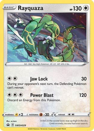 Image of Rayquaza SWSH029  - Holofoil SWSH Sword & Shield Promo Cards - Promo