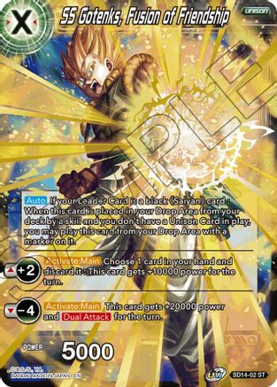 Image of SS Gotenks, Fusion of Friendship (SD14-02) - Rise of the Unison Warrior