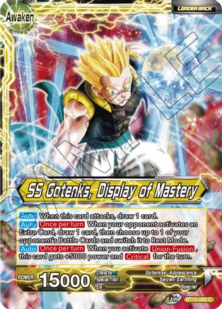 Image of Gotenks // SS Gotenks, Display of Mastery (BT10-092) - Rise of the Unison Warrior Foil