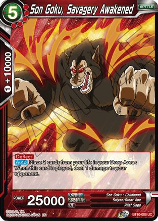 Image of Son Goku, Savagery Awakened (BT10-006) - Rise of the Unison Warrior