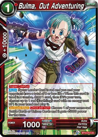 Image of Bulma, Out Adventuring (BT10-012) - Rise of the Unison Warrior Foil