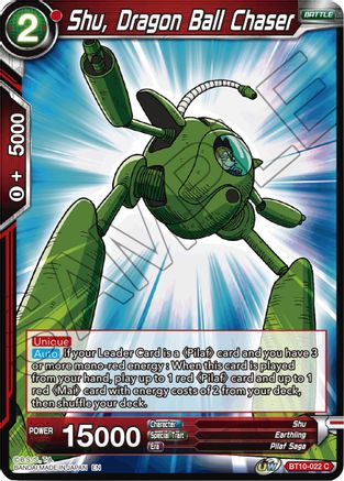 Image of Shu, Dragon Ball Chaser (BT10-022) - Rise of the Unison Warrior