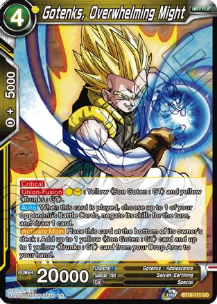 Image of Gotenks, Overwhelming Might (BT10-111) - Rise of the Unison Warrior