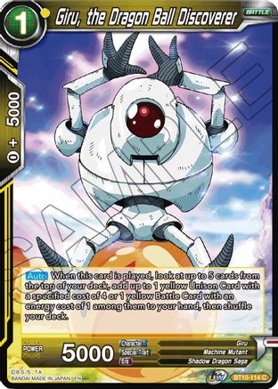 Image of Giru, the Dragon Ball Discoverer (BT10-114) - Rise of the Unison Warrior