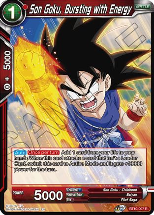 Image of Son Goku, Bursting with Energy (BT10-007) - Rise of the Unison Warrior Foil