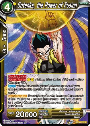 Image of Gotenks, the Power of Fusion (BT10-112) - Rise of the Unison Warrior