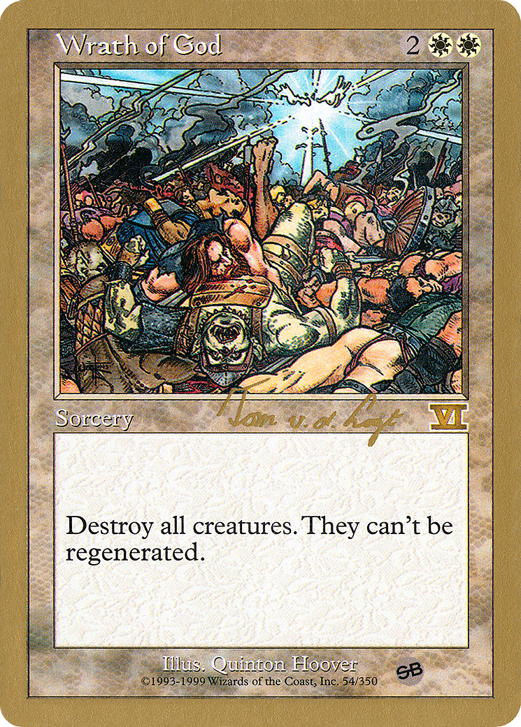 Image of Wrath of God - 2000 Tom van de Logt (6ED) (SB) (WCD-) - World Championship Decks 2000