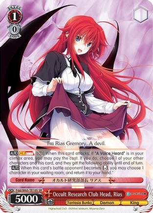 Image of Occult Research Club Head, Rias (SR) (Fdd/W65-TE10S SR) - Fujimi Fantasia Bunko