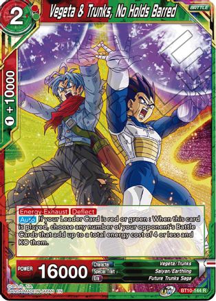 Image of Vegeta & Trunks, No Holds Barred (BT10-144) - Rise of the Unison Warrior Foil