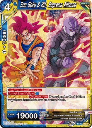Image of Son Goku & Hit, Supreme Alliance (BT10-145) - Rise of the Unison Warrior