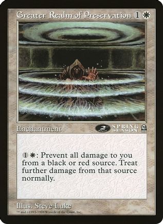 Image of Greater Realm of Preservation (2nd Place) (Arena League) (OVER-) - Oversize Cards