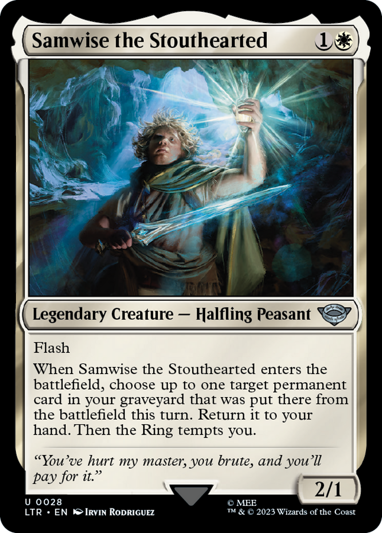 Image of Samwise the Stouthearted (LTR-028) - The Lord of the Rings: Tales of Middle-earth Foil