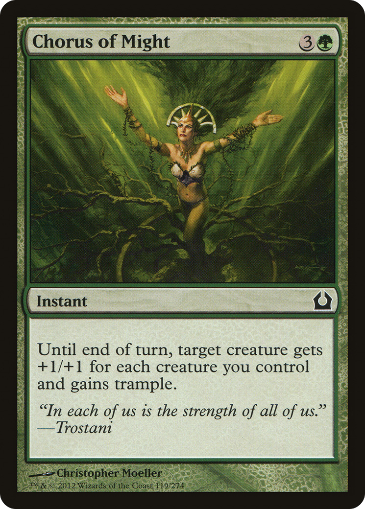 Image of Chorus of Might (RTR-119) - Return to Ravnica Foil