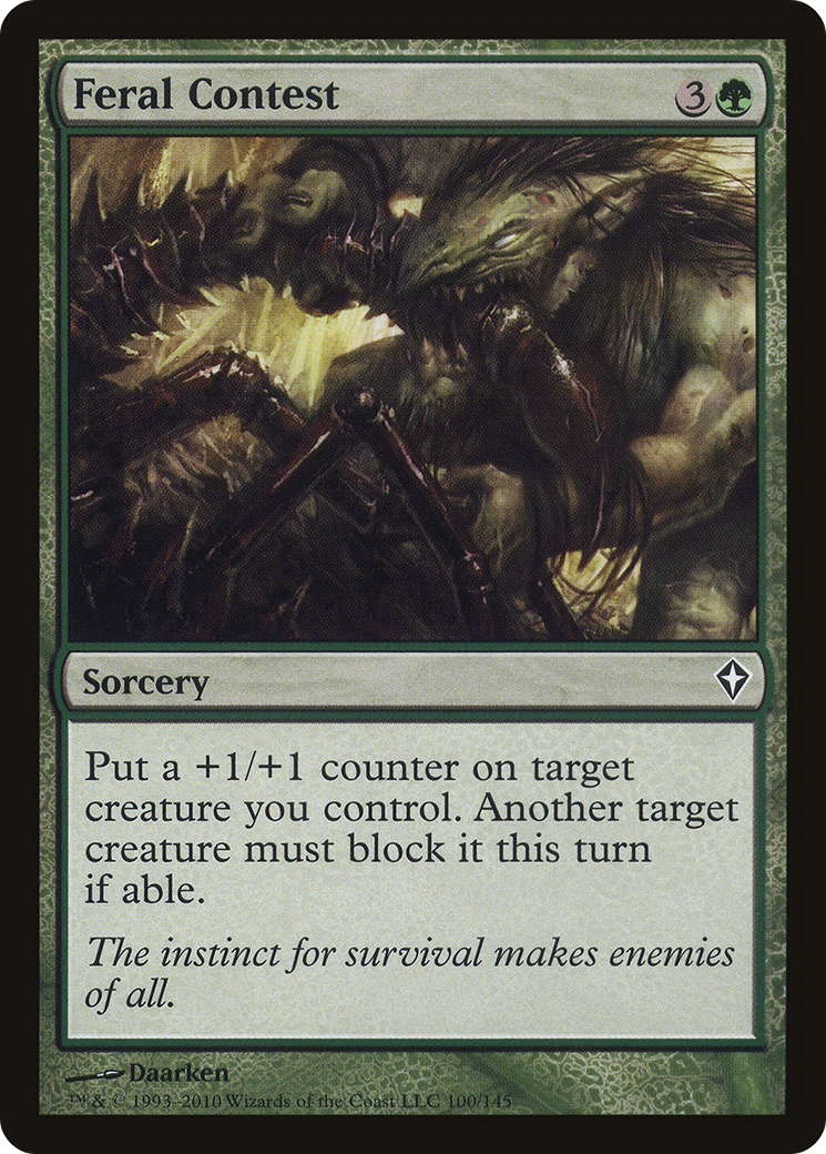 Image of Feral Contest (WWK-100) - Worldwake