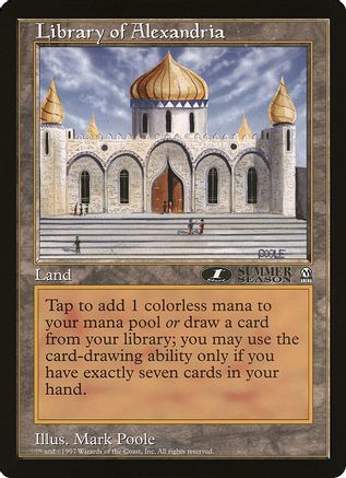 Image of Library of Alexandria (1st Place) (Arena League) (OVER-) - Oversize Cards