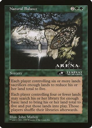 Image of Natural Balance (3rd Place) (Arena League) (OVER-) - Oversize Cards