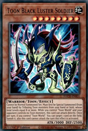 Image of Toon Black Luster Soldier (TOCH-EN001) - Toon Chaos Unlimited