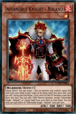 Image of Infernoble Knight - Roland (TOCH-EN014) - Toon Chaos Unlimited