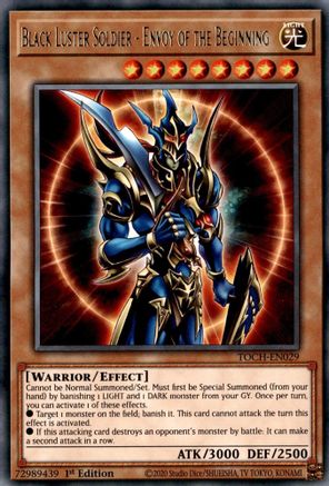 Image of Black Luster Soldier - Envoy of the Beginning (TOCH-EN029) - Toon Chaos Unlimited