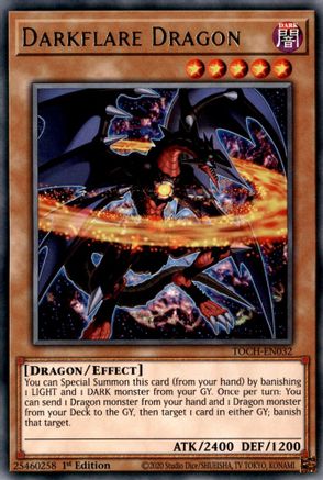 Image of Darkflare Dragon (TOCH-EN032) - Toon Chaos Unlimited