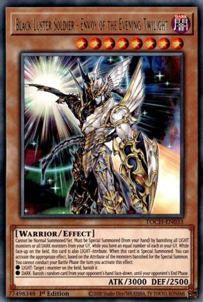 Image of Black Luster Soldier - Envoy of the Evening Twilight (TOCH-EN033) - Toon Chaos Unlimited