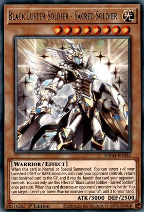 Image of Black Luster Soldier - Sacred Soldier (TOCH-EN035) - Toon Chaos Unlimited
