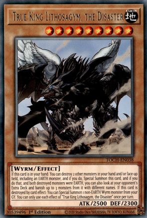 Image of True King Lithosagym, the Disaster (TOCH-EN038) - Toon Chaos Unlimited