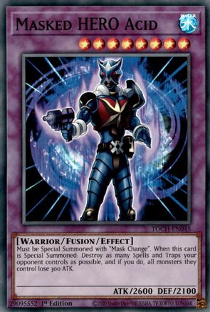 Image of Masked HERO Acid (TOCH-EN045) - Toon Chaos 1st Edition